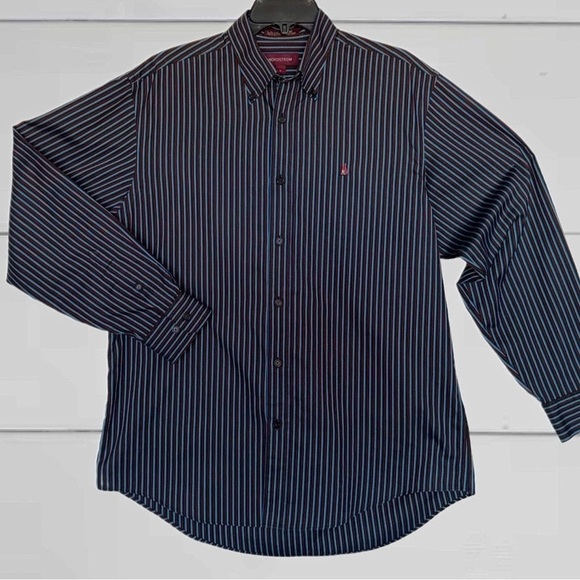 Nordstrom Classic Dress Shirt - Smart-Care Long Sleeve - Striped - Size - Medium - Picture 2 of 12